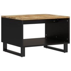 vidaXL Mesa de centro de madera maciza mango 60x50x40 cm