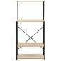 vidaXL Armario microondas madera ingeniería negro roble 60x39,6x123 cm vidaXL Armario microondas madera ingeniería negro roble 60x39,6x123 cm