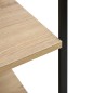 vidaXL Armario microondas madera ingeniería negro roble 60x39,6x123 cm vidaXL Armario microondas madera ingeniería negro roble 60x39,6x123 cm
