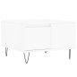 vidaXL Mesa de centro madera contrachapada blanco 55x55x36,5 cm vidaXL Mesa de centro madera contrachapada blanco 55x55x36,5 cm