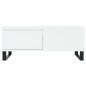 vidaXL Mesa de centro madera contrachapada blanco 90x50x36,5 cm vidaXL Mesa de centro madera contrachapada blanco 90x50x36,5 cm