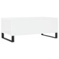 vidaXL Mesa de centro madera contrachapada blanco 90x50x36,5 cm vidaXL Mesa de centro madera contrachapada blanco 90x50x36,5 cm