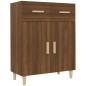 vidaXL Aparador madera contrachapada marrón roble 69,5x34x89 cm