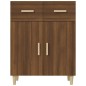 vidaXL Aparador madera contrachapada marrón roble 69,5x34x89 cm