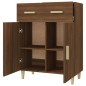 vidaXL Aparador madera contrachapada marrón roble 69,5x34x89 cm