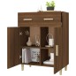 vidaXL Aparador madera contrachapada marrón roble 69,5x34x89 cm