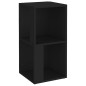 vidaXL Mueble de esquina madera contrachapada negro 33x33x67 cm vidaXL Mueble de esquina madera contrachapada negro 33x33x67 cm