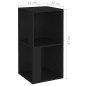 vidaXL Mueble de esquina madera contrachapada negro 33x33x67 cm vidaXL Mueble de esquina madera contrachapada negro 33x33x67 cm