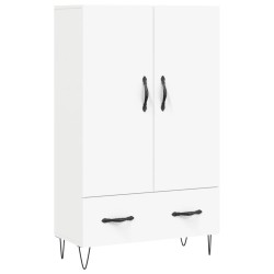 vidaXL Aparador alto madera de ingeniería blanco 69,5x31x115 cm