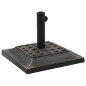 vidaXL Base de sombrilla cuadrada de poliresina 12 kg bronce vidaXL Base de sombrilla cuadrada de poliresina 12 kg bronce