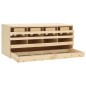 vidaXL Ponedero para gallinas 4 compartimentos madera pino 106x40x45cm