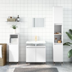 vidaXL Armario de baño madera de ingeniería blanco 58x33x60 cm
