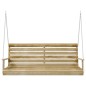 vidaXL Banco columpio madera de pino impregnada 155x65x60 cm vidaXL Banco columpio madera de pino impregnada 155x65x60 cm
