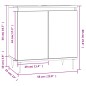 vidaXL Armario de baño madera de ingeniería blanco 58x33x60 cm vidaXL Armario de baño madera de ingeniería blanco 58x33x60 cm