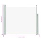 vidaXL Toldo lateral retráctil de jardín color crema 100x300 cm vidaXL Toldo lateral retráctil de jardín color crema 100x300 cm
