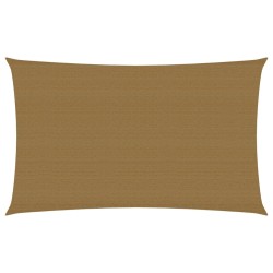 vidaXL Toldo de vela HDPE gris taupe 160 g/m² 2x4,5 m
