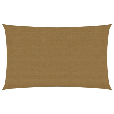 vidaXL Toldo de vela HDPE gris taupe 160 g/m² 2x4,5 m
