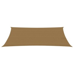 vidaXL Toldo de vela HDPE gris taupe 160 g/m² 2x4,5 m