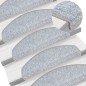 vidaXL Alfombrillas de escalera 10 unidades gris claro 65x24x4 cm vidaXL Alfombrillas de escalera 10 unidades gris claro 65x24x4 cm