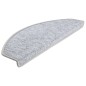 vidaXL Alfombrillas de escalera 10 unidades gris claro 65x24x4 cm vidaXL Alfombrillas de escalera 10 unidades gris claro 65x24x4 cm