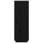 vidaXL Aparador alto de madera maciza de pino negro 60x40x116,5 cm vidaXL Aparador alto de madera maciza de pino negro 60x40x116,5 cm