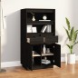 vidaXL Aparador alto de madera maciza de pino negro 60x40x116,5 cm vidaXL Aparador alto de madera maciza de pino negro 60x40x116,5 cm