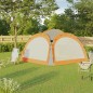 vidaXL Carpa de fiesta LED 4 paredes gris y naranja 3,6x3,6x2,3 m vidaXL Carpa de fiesta LED 4 paredes gris y naranja 3,6x3,6x2,3 m