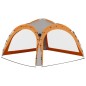 vidaXL Carpa de fiesta LED 4 paredes gris y naranja 3,6x3,6x2,3 m vidaXL Carpa de fiesta LED 4 paredes gris y naranja 3,6x3,6x2,3 m