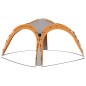 vidaXL Carpa de fiesta LED 4 paredes gris y naranja 3,6x3,6x2,3 m vidaXL Carpa de fiesta LED 4 paredes gris y naranja 3,6x3,6x2,3 m