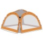 vidaXL Carpa de fiesta LED 4 paredes gris y naranja 3,6x3,6x2,3 m vidaXL Carpa de fiesta LED 4 paredes gris y naranja 3,6x3,6x2,3 m