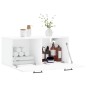 vidaXL Armario de pared madera de ingeniería blanco 80x36,5x35 cm vidaXL Armario de pared madera de ingeniería blanco 80x36,5x35 cm