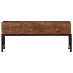 vidaXL Banco de madera maciza reciclada 110 cm 