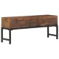 vidaXL Banco de madera maciza reciclada 110 cm vidaXL Banco de madera maciza reciclada 110 cm