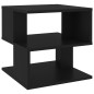 vidaXL Mesa auxiliar de madera contrachapada negro 40x40x40 cm vidaXL Mesa auxiliar de madera contrachapada negro 40x40x40 cm