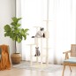 vidaXL Rascador para gatos con postes de sisal crema 153 cm vidaXL Rascador para gatos con postes de sisal crema 153 cm