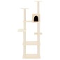 vidaXL Rascador para gatos con postes de sisal crema 153 cm vidaXL Rascador para gatos con postes de sisal crema 153 cm