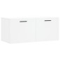 vidaXL Armario de pared madera de ingeniería blanco 80x36,5x35 cm vidaXL Armario de pared madera de ingeniería blanco 80x36,5x35 cm
