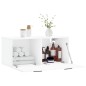 vidaXL Armario de pared madera de ingeniería blanco 80x36,5x35 cm vidaXL Armario de pared madera de ingeniería blanco 80x36,5x35 cm