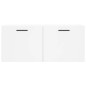 vidaXL Armario de pared madera de ingeniería blanco 80x36,5x35 cm vidaXL Armario de pared madera de ingeniería blanco 80x36,5x35 cm