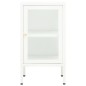 vidaXL Aparador de metal y vidrio 38x35x70 cm