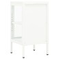 vidaXL Aparador de metal y vidrio 38x35x70 cm