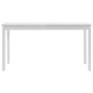 vidaXL Mesa de comedor de madera de pino blanco 140x70x73 cm vidaXL Mesa de comedor de madera de pino blanco 140x70x73 cm