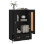 vidaXL Aparador alto madera de ingeniería negro 69,5x31x115 cm vidaXL Aparador alto madera de ingeniería negro 69,5x31x115 cm