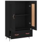 vidaXL Aparador alto madera de ingeniería negro 69,5x31x115 cm vidaXL Aparador alto madera de ingeniería negro 69,5x31x115 cm