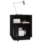 vidaXL Mesitas de noche 2 uds madera maciza de pino negro 40x34x55 cm vidaXL Mesitas de noche 2 uds madera maciza de pino negro 40x34x55 cm