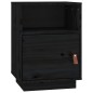 vidaXL Mesitas de noche 2 uds madera maciza de pino negro 40x34x55 cm vidaXL Mesitas de noche 2 uds madera maciza de pino negro 40x34x55 cm