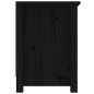 vidaXL Mueble de TV de madera maciza de pino negro 103x36,5x52 cm