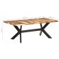 vidaXL Mesa de comedor madera maciza con acabado miel 200x100x75 cm vidaXL Mesa de comedor madera maciza con acabado miel 200x100x75 cm