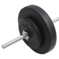 vidaXL Juego de barra con pesas 30 kg vidaXL Juego de barra con pesas 30 kg