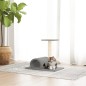 vidaXL Poste rascador para gatos con túnel gris claro 60x34,5x50 cm vidaXL Poste rascador para gatos con túnel gris claro 60x34,5x50 cm